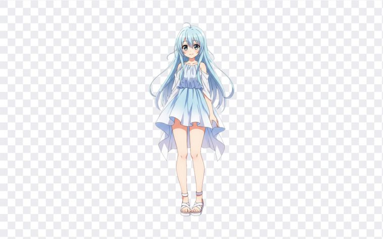Cute Anime Girl 1 from the "Auto Draft" blog post. Downloadable image of a charming anime girl